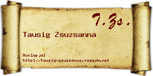 Tausig Zsuzsanna névjegykártya